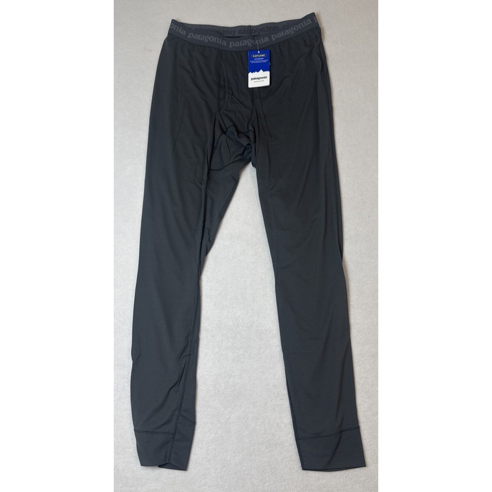Patagonia Pants Baselayer Lightweight Capilene 2017 NEW Forge Grey Camping Snow